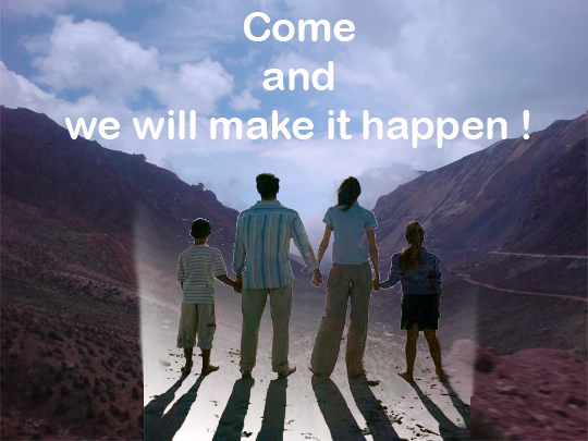 Come and we will it happen!